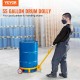 Buy 250L Drum Trolley Load Capacity 544kg 3 Wheel Dolly Steel Frame Adjustable Handle Roller Base Drum Handling Tool for Warehouses Factories