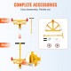 Buy 250L Drum Trolley Load Capacity 544kg 3 Wheel Dolly Steel Frame Adjustable Handle Roller Base Drum Handling Tool for Warehouses Factories