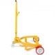 Buy 250L Drum Trolley Load Capacity 544kg 3 Wheel Dolly Steel Frame Adjustable Handle Roller Base Drum Handling Tool for Warehouses Factories