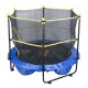 Comprar Trampolín para Niños Cama Elástica Interior y Exterior de 152,4 cm para Niños Pequeños con Red de Seguridad, Aro de Baloncesto y Bolas Oceánicas, Regalo de Cumpleaños para Niños Más de 3 Años