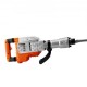 Comprar Martillo de Demolición 3500W 60J 1900BPM Martillo Eléctrico con Cable 1-1/8" con 2 Cinceles Reemplazables Mango Giratorio 360° Rompe Hormigón Antivibración para Cincelar Construcción Fontanería