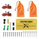 Comprar Kit de red para cerca eléctrica cerca de red de PE 1,06 x 49,98 m con postes de estaca de doble púa malla utilitaria portátil para cabras, ovejas, corderos, ciervos, cerdos, perros, granjas