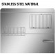 Buy Stainless Steel Splashback Panel 914 x 860mm Kitchen Front Protector 2 x Storage Shelf 1 x Kitchen Shelf