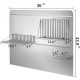 Buy Stainless Steel Splashback Panel 914 x 860mm Kitchen Front Protector 2 x Storage Shelf 1 x Kitchen Shelf