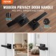 Buy Door Handle Lever 1 Pack Black Entry Knob Lock Lever Set with Lock and Key Contemporary Reversible Square Door Lever 45° Rotation for Door