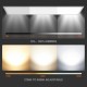 Buy LED Ceiling Light with Remote Control 1000x250x45mm LED Panel Light 3000 lm 30W Dimmable Adjustable Color Temperature 2700K-6500K for Home Office School Dining Room Shop