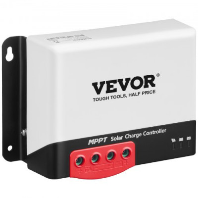 VEVOR Controlador de carga solar MPPT Regulador de panel automático 30A 12V/24V