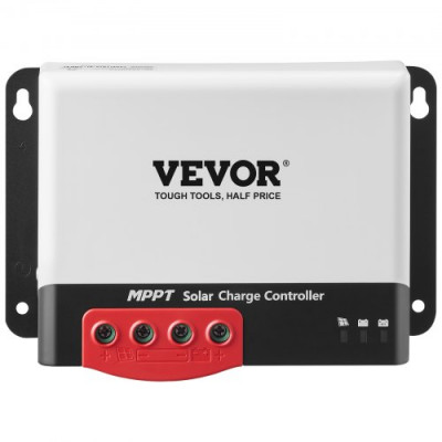 VEVOR Controlador de carga solar MPPT Regulador de panel automático 30A 12V/24V