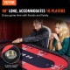 VEVOR Mesa de póquer plegable de 90 pulgadas para 10 jugadores Mesa de casino Texas Holdem Blackjack con rieles acolchados y portavasos de acero inoxidable Mesa de juego de cartas Juego de mesa