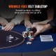 VEVOR Mesa de póquer plegable de 72 pulgadas para 8 jugadores Mesa de casino Texas Holdem Blackjack con rieles acolchados y portavasos de acero inoxidable Mesa de juego de cartas Juego de mesa