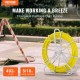 Buy Fiberglass Tape 150m Cable Diameter 7.9mm Electrical Cable Puller Needle Conduit Reel Steel Holder 3 Puller Heads for Non-Conductive Wall Conduit