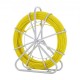 Buy Fiberglass Tape Length 129.5m 6.35mm Pulling Needle Electrician Wire Cable Conduit Puller Steel Reel Support 3 Pulling Heads for Wall