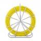 Buy Fiberglass Tape Length 129.5m 6.35mm Pulling Needle Electrician Wire Cable Conduit Puller Steel Reel Support 3 Pulling Heads for Wall