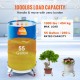 Buy 250L Drum Caddy 2 PCS Drum Caddy Trolley 454kg Load Capacity Steel Base Dolly Rolling Tool 4 Swivel Wheels for Drum Handling Warehouses Factories