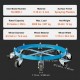 Buy 250 L Drum Trolley 907 kg Load Capacity Dolly with 8 Swivel Wheels Steel Frame Roller Base Drum Handling for Warehouses Factories