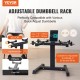 Buy Adjustable Dumbbell Rack 635x570x97mm Home Dumbbell Rack with Multimedia Holder Safe and Convenient Dumbbell Storage 22kg 36kg for Home Gym