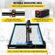 Buy Mini Laser Engraver 460 x 810 mm 6W Laser Engraving Machine Compatible with Windows7/8/10/11, iOS/Android CNC Engraving Machine for Engraving Paper, Wood, Leather, Fabric, Plastic, Acrylic