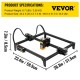 Comprar Gravador a laser 310 x 300 mm Máquina de gravação CNC 6000 mm/min 5,5 W Máquina de gravação de mesa Windows7/8/10/11, iOS/Android para gravação em papel, madeira, couro, tecido, plástico, acrílico