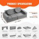 Buy Children's Sofa Modular Sofa 15 Geometric Pieces High Density Sponge