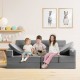 Buy Children's Sofa Modular Sofa 15 Geometric Pieces High Density Sponge