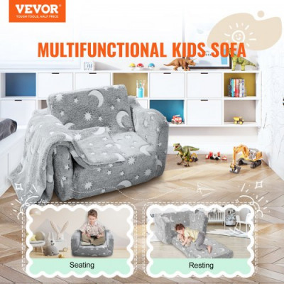 VEVOR Sillón para niño Sofá plegable Tela fosforescente Sofá para niños pequeños