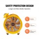 Buy Industrial Air Extractor 300 W Portable Extractor Fan 254 mm Air Volume 3299 m3/h 3 m Power Cable Without Charging Socket Portable Fan for Sucking Dust, Smoke