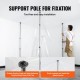 Buy 10x4m Dustproof Door Kit with Telescopic Poles 0.9-3m PE Dust Protection Door with Magnetic Zipper Bag for Interior Decoration of Renovation Works