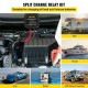 Buy Split Charge Relay Kit for 12V Batteries Voltage Sensitive Relay 5m Utv Truck