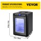 Koop 25L Incubator voor reptieleneieren Zwarte incubator voor reptieleneieren 5-60°C Wetenschappelijke incubator Hatcher Verwarming LED-display voor kleine reptielen