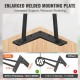 Buy Hairpin Table Legs 4 PCS Furniture Legs 406mm Solid Steel Load Capacity 227kg Office Legs 2 Rods with Screws and Protective Skids for Home Office Dining Room, Black