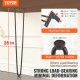 Buy Hairpin Table Legs 4 PCS Furniture Legs 710 mm Solid Steel Load Capacity 227 kg Office Legs 2 Rods with Screws and Protective Skids for Home Office Dining Room, Black