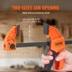 Buy Set of 2 Bar Clamps with 304.8 mm Opening and 4 Bar Clamps with 152.4 mm Opening Carpenter Clamps for Woodworking 68 kg Capacity Wood Clamps