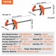 Buy Set of 2 Bar Clamps with 304.8 mm Opening and 4 Bar Clamps with 152.4 mm Opening Carpenter Clamps for Woodworking 68 kg Capacity Wood Clamps