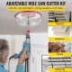 Buy Round Hole Saw Cutter Kit Adjustable Diameter 40-300mm Circular Hole Saw Cutter Steel Hole Saw with Dust Collector for Ceiling Cement Plasterboard