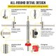 Buy Round Hole Saw Cutter Kit Adjustable Diameter 40-300mm Circular Hole Saw Cutter Steel Hole Saw with Dust Collector for Ceiling Cement Plasterboard