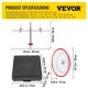 Comprar Kit de cortador de serra de furos redondos Diâmetro ajustável 40-300mm Cortador de serra circular de aço Serra de furo com coletor de poeira para gesso de cimento de teto