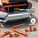 Kit de Ariete Hidráulico Portátil 12 T Kit de Reparación de Energía para Carrocería 135 mm Juego de Cilindros Hidráulicos con 4 Vástagos 100/195/300/500 mm para Reparación de Coches Construcción