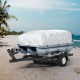 Buy 17-20ft Boat Covers Boat Cover 600D Oxford Fabric Waterproof Boat Cover 6.2 x 3.6m Pole Outer Pontoon Covers 137cm Motor Protective Cover