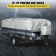 Buy 25-28ft Boat Covers Boat Cover 600D Oxford Fabric Waterproof Boat Cover 6.2 x 3.6m Pole Outer Pontoon Covers 137cm Motor Protective Cover 2 Poles