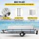 Buy 25-28ft Boat Covers Boat Cover 600D Oxford Fabric Waterproof Boat Cover 6.2 x 3.6m Pole Outer Pontoon Covers 137cm Motor Protective Cover 2 Poles