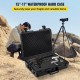 Buy 15-17" Laptop Hard Case Waterproof Hard Case 46x36x13 cm IP67 Waterproof Crushproof Hard Carrying Case, Polypropylene Material for Outdoor