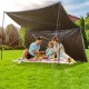 Comprar Lona Protectora para Exteriores 304,8x365,76 cm Lona Impermeable de Polietileno de 10 mils, Resistente a los Rayos UV y a la Temperatura con Ojales Reforzados, Alta Durabilidad, Plateado/Marrón