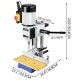 Buy Woodworking Mortising Machine 550W, 2,800RPM, Benchtop Mortising Machine, Hollow Chisel Mortising Machine with Chisel Drill Bit Sets, for 13mm Round Holes