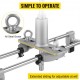 Buy Door Mounting Kit Lock Jigs 8 PCS Mortise Door Mounting 3 M10 Cutters (18mm, 22mm, 25mm) Professional Locksmith Installation Mortise Jig Tool