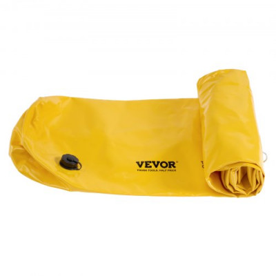 VEVOR Bolsa Anti Inundaciones 4 Piezas Barrera Alternativa de Protección contra Inundaciones Portátil y Fácil de Usar y Guardar para Hogar, Entrada, Patio, Camino de Entrada 122 x 25 x 17 cm Amarillo