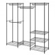 Buy Clothes Rack with 8 Shelves and 4 Bars Free Standing Clothes Rack 174 x 45 x 180 cm Load 360 kg Adjustable and Removable Steel Clothes Rack for Storing Clothes, Shoes, Boxes in the Bedroom