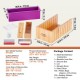 Buy Soap Making Kit, Bamboo Cutting Box and Inner Box with Silicone Mold, Stainless Steel Straight Cutter and Wavy Cutter, DIY Soap Cheese Candle Making Supplies