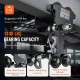 Buy Hoist Trolley 0.5T Load Capacity Push Beam Trolley Adjustable Width 63.5-139.7mm Alloy Steel Garage Hoist Trolley with Wheels for Straight and Curved I-Beams