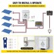 Caja Combinadora PV 15A 500V 4 Circuitos Caja de Combinación de Energía Solar Plástico 17 x 23 x 11 cm Caja de Combinación Pequeña -30 ℃ a 70 ℃ Grado de Protección IP65 para Kit de Panel Solar