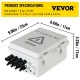 Buy PV Combiner Box 15A 500V 4 Circuits Solar Power Combiner Box Plastic 17 x 23 x 11 cm Small Combiner Box -30℃ to 70℃ IP65 Protection Grade for Solar Panel Kit